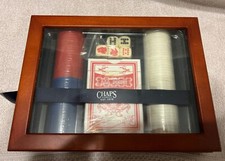 Chaps Poker Set In Wooden