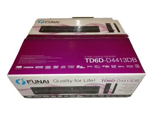 Funai td6d d4413db dvd - funai, vhs-