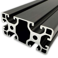 Alu Profil 40x80 Nut 8 Leicht schwarz Nutprofil Aluminiumprofil ITEM