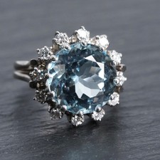 Aquamarin Brillant 0,8 ct