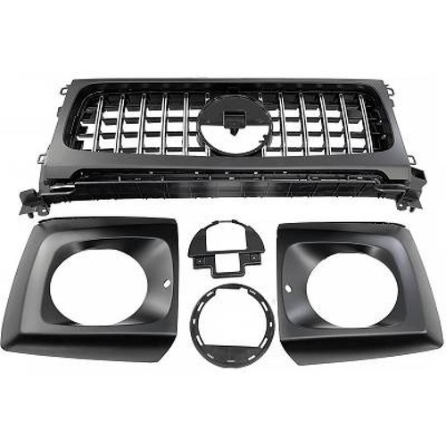 Kühlergrill chrom schwarz