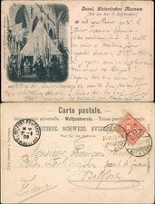 Ansichtskarte Basel Historisches Museum (Zelt aus d. 17. Jahrhundert) 1902