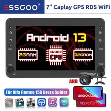Autoradio 2+32G Android 13 Carplay GPS NAVI RDS Für Alfa Romeo 159 Brera Spider