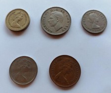 5 Münzen Großbritannien 