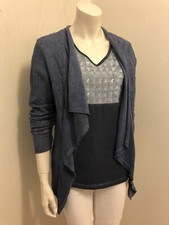 BiBA - Strickjacke/Jacke - Oildyed - blau -  Gr.XS (34/36)  "SEHR GUT ERHALTEN!"