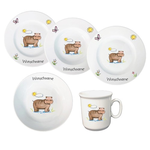 Kindergeschirr nilpferd - kindergeschirr,