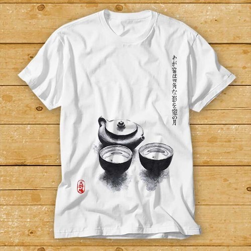 Tee kunstwerk aquarell zen - kunstwerk,