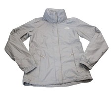 DAMEN WINDJACKE JACKE REGENJACKE WINDBREAKER HELLGRAU GRAU THE NORTH FACE Gr. XS