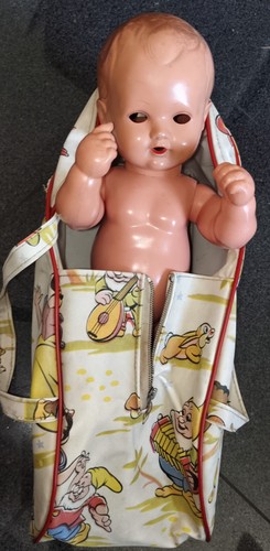 Vintage puppentragetasche - vintage,