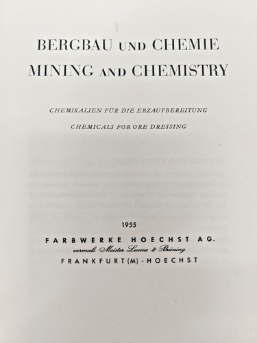 Bergbau und chemie - und,