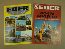 2 Prospekte Eder 404 815 825 835 M R-LC aus den 80er Jahren