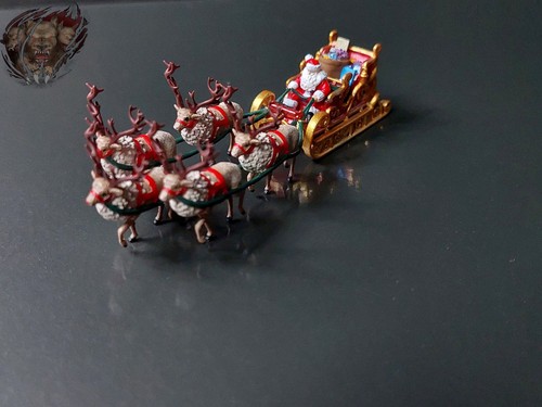 Santa claus auf rentier - santa,