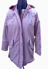 Derbe Hamburg 38 Coat lange Winterjacke Parka gefüttert Rosé neuwertig