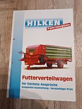Prospekt Hilken Futterverteilwagen Traktor Schlepper Brochüre M