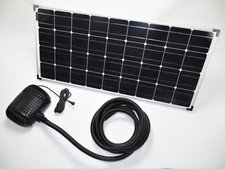 100W Solar Teichpumpe 5000l/h Bachlaufpumpe Filter Pumpe Solarpumpe Gartenteich