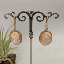 Gemme Camee Ohrringe Vintage