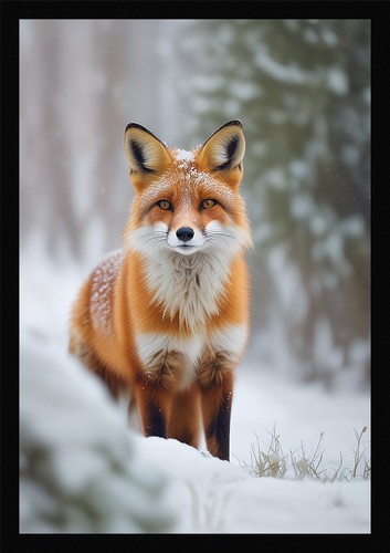 Weicher fuchs gerahmtes - fuchs,