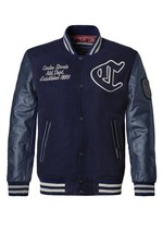 Cordon Sport Herren College Lederjacke "Team" true blue