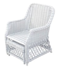 Rattansessel weiß Relaxsessel