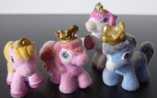 Filly Princess-Sammelfiguren Die Fillys tragen goldene Kronen.Jade,Crystal,Glory