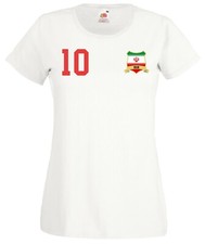 Youth Designz Iran Damen T-Shirt mit WUNSCHNAME + NUMMER Trikot WM Fußball
