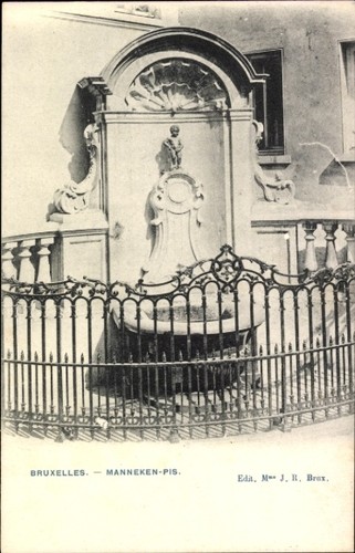 Bruxelles brüssel brunnen - ak, brüssel,