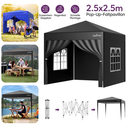 Loefme pavillon 5x2 5m - pavillon, 2.5x2.5m