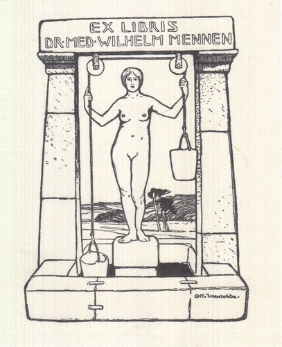 Exlibris bookplate klischee - bookplate,