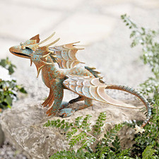 Figur drache metall - figur,