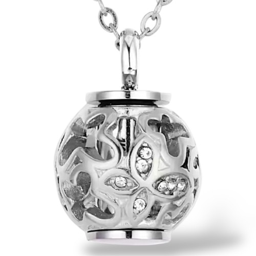 kette kugel anhanger silber