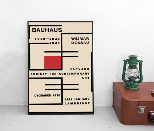 Bauhaus poster harvard society - poster,