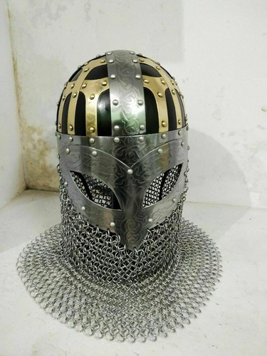 Viking chain mail - replica, helm