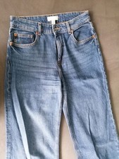 Wide Leg Jeans High Waist 38