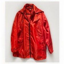 Regenjacke kaputze rot - rot, neu