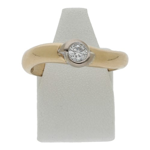 Solitär diamant brillant ring - diamant,