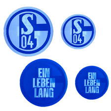 FC Schalke 04 Aufkleber 2er-Set Ein Leben lang königsblau Wechselbild Fanartikel