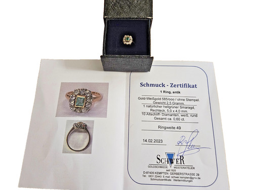 Goldener antiker ring - goldener,
