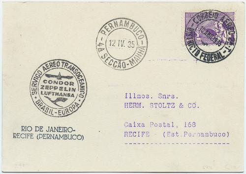 Zeppelin 1935 brasilien saf - 1935,