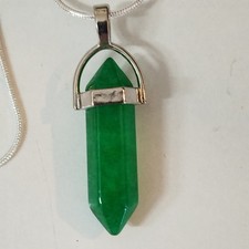 Neu 925 Silber 100% Echte AAA Kaiser Jade Anhänger mit 50 cm Kette 