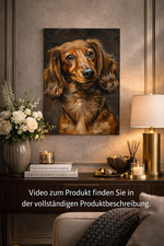Dackel Teckel Poster Wandbild