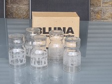 5x Alte Bluna Limonade Und Afri Cola Gläser 60iger Jahre Vintage  ca. 0,1L