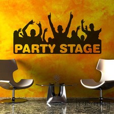 Wandtattoo Wandaufkleber Party Stage Tanzen und Feiern - WS82