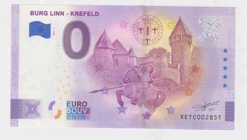 Euro souvenirschein burg - 0, euro-souvenirschein
