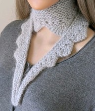 Gestrickter Angora-Schal