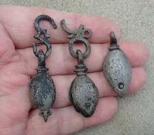 Konvolut mittelalterlicher Gürtelverschlusse aus Eisen Selten! Bodenfunde