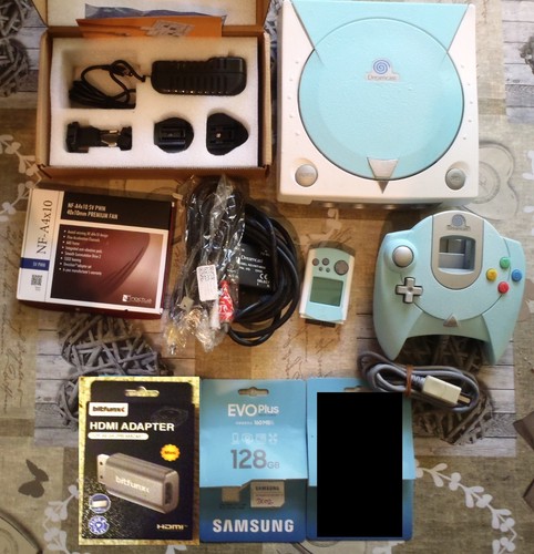 Dreamcast white blue - dreamcast, &