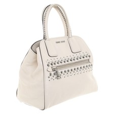 *** MIU MIU *** by PRADA Luxury Tote Bag Studs Nieten Talco RNS935 Soft Calf
