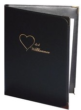 hochwertige RH-Hotel-Info-Mappen A4  (¯`*•.¸.•*´¯)-lich willkommen Speisekarten