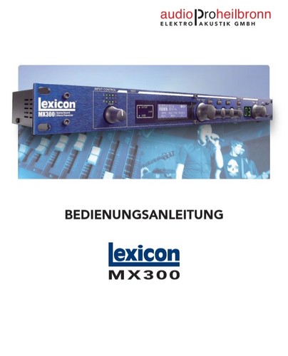 Lexicon mx300 reverb effects - reverb,