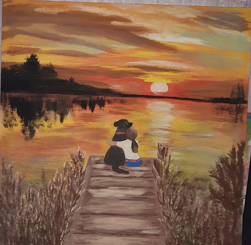 Acrylbilder handgemalt
